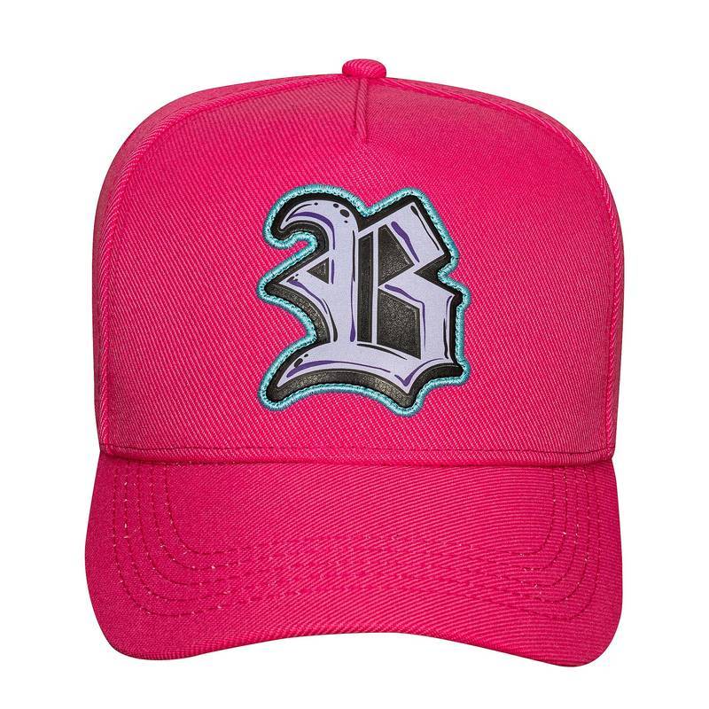 Boné Snapback Pink New Wings Couro Lilás