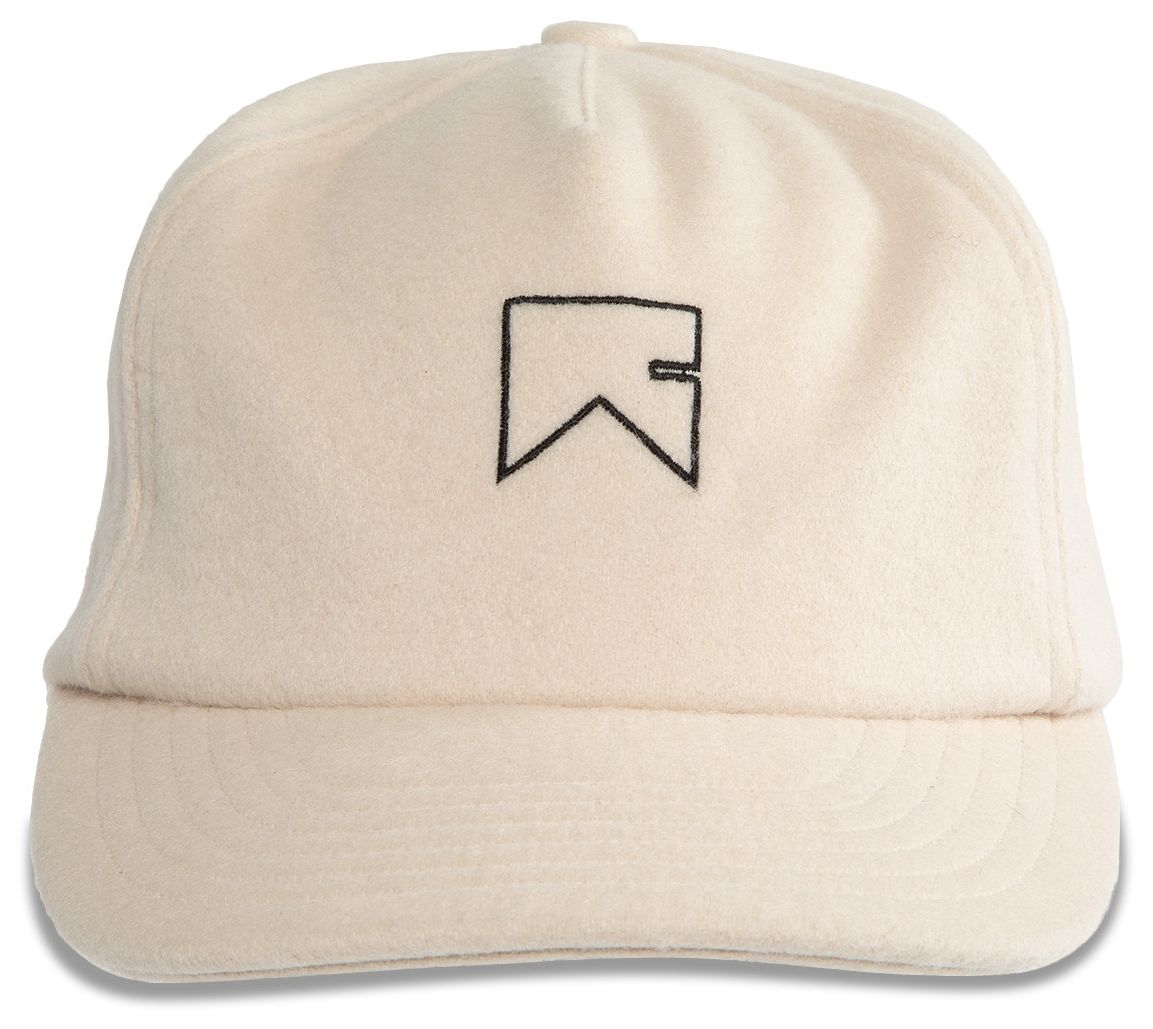 RHUDE - Beige Cashmere Chevron Logo Cap
