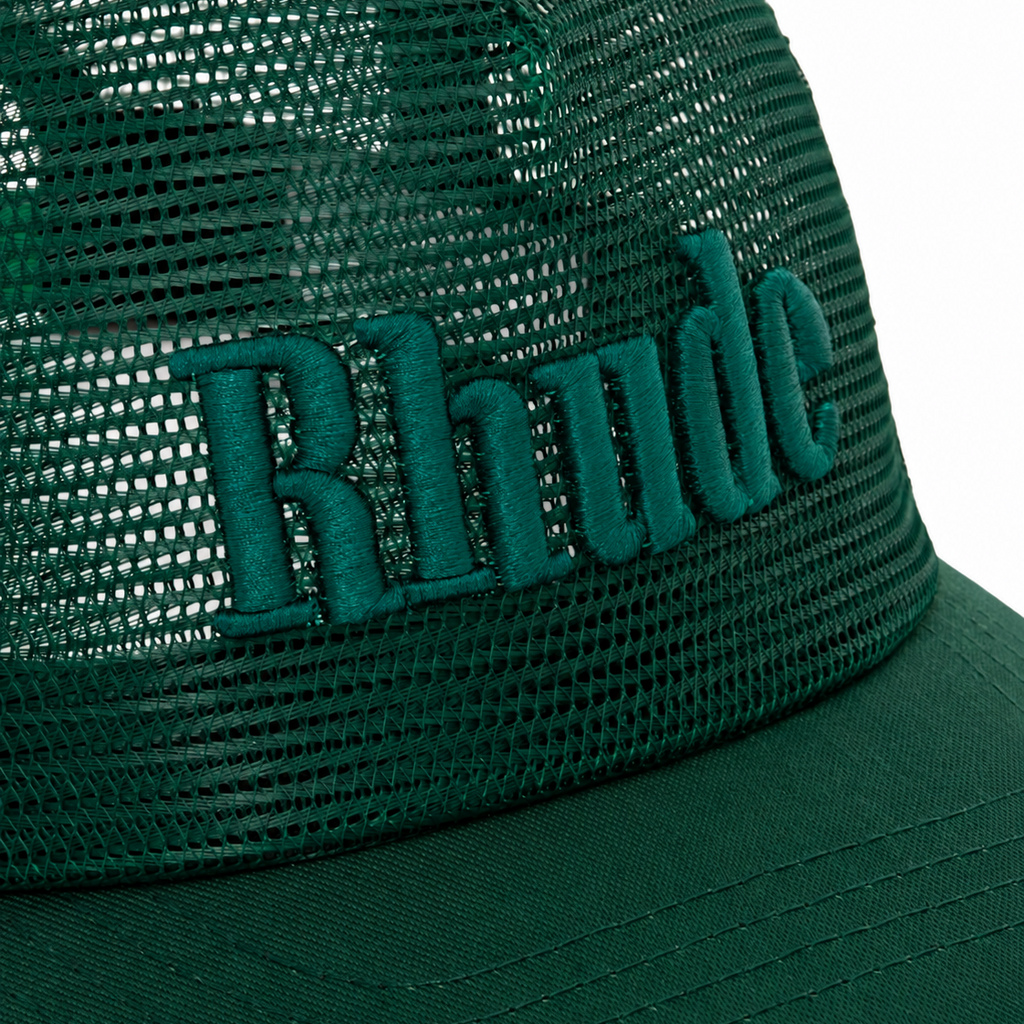 RHUDE - Rhude Logo Mesh Hat - Green/Green