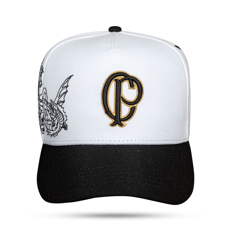 Boné Snapback Branco Santo Guerreiro - Corinthians - imagem 1