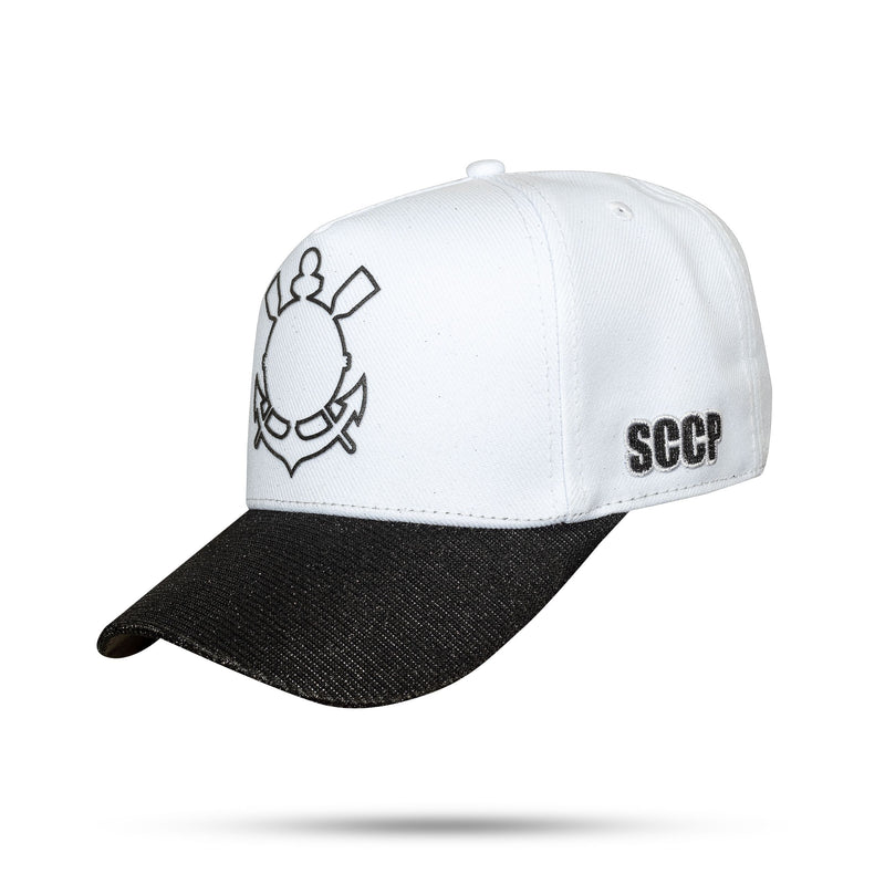 Boné Snapback Branco Aba Shine - Corinthians - 1040/50 - imagem 2