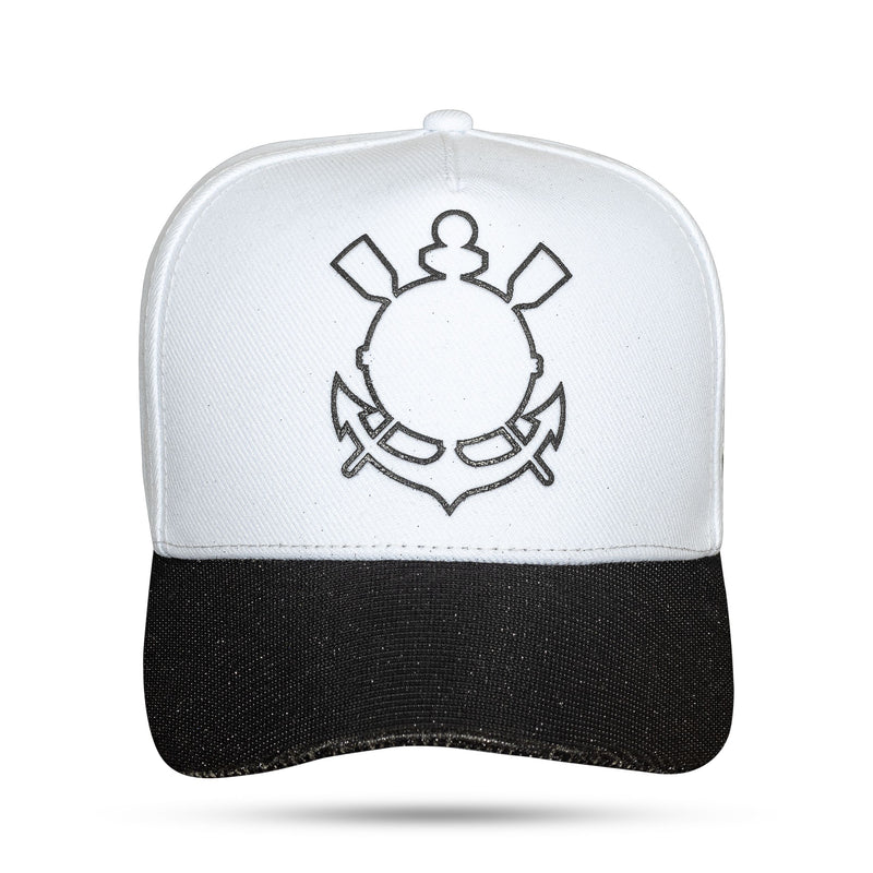 Boné Snapback Branco Aba Shine - Corinthians - 1040/50 - imagem 1
