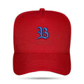 Boné Snapback Vermelho Authentic B Azul -Contra Aba Azul - imagem 1