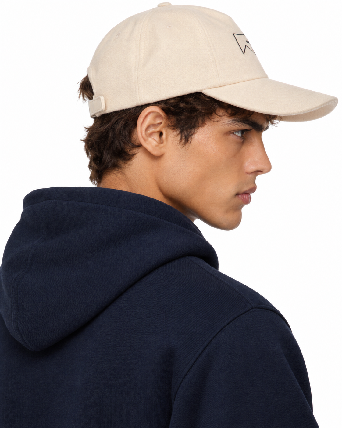 RHUDE - Beige Cashmere Chevron Logo Cap