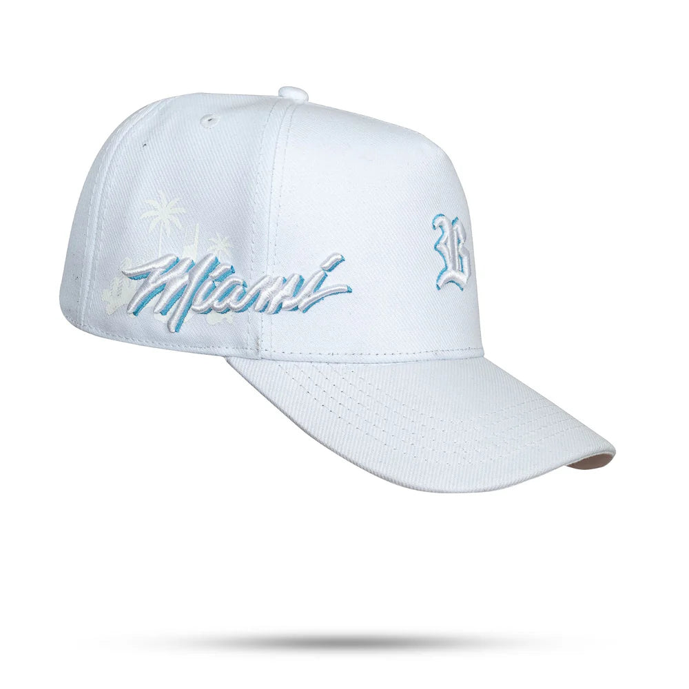 Boné Snapback Branco BLCK Miami - imagem 2
