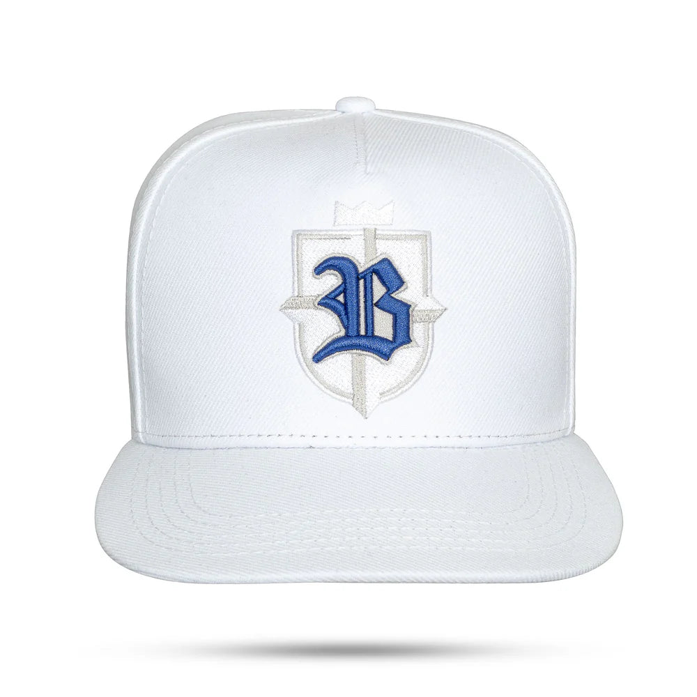 Boné Snapback Branco Brasil Brasão Aba Reta - imagem 3
