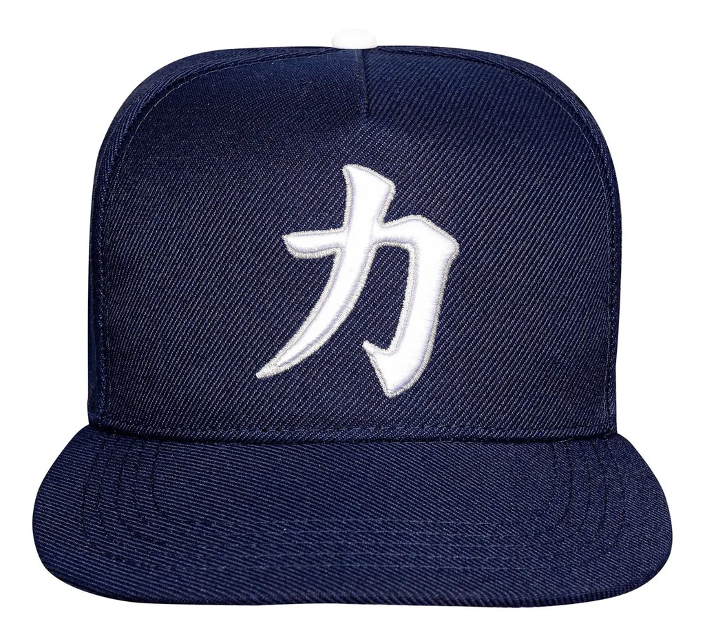 Boné Snapback N25 Aba Reta Azul Marinho Kanji Força - I Love My Caps - imagem 2