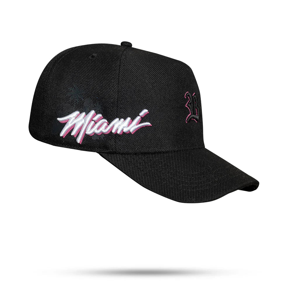Boné Snapback Preto BLCK Miami - imagem 2