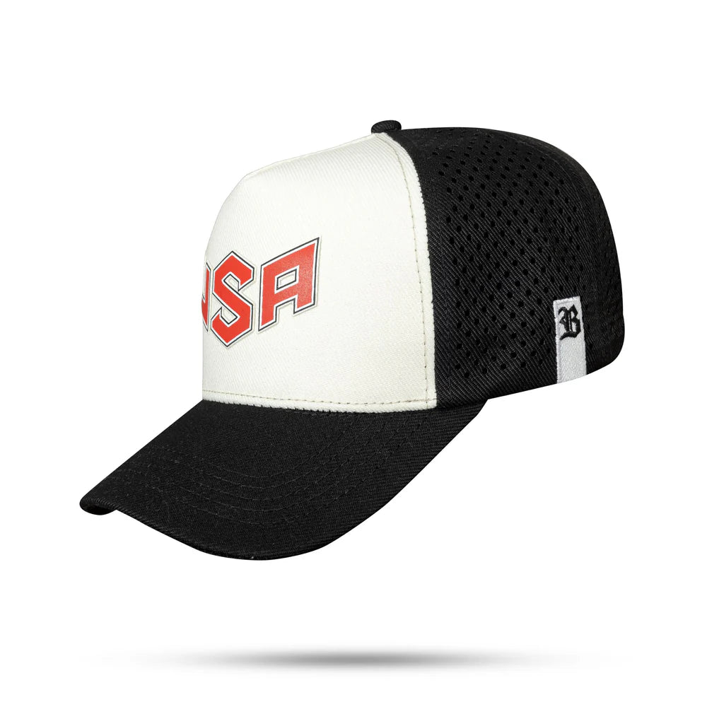 Boné Snapback Preto Trucker Laser Off White USA - imagem 1
