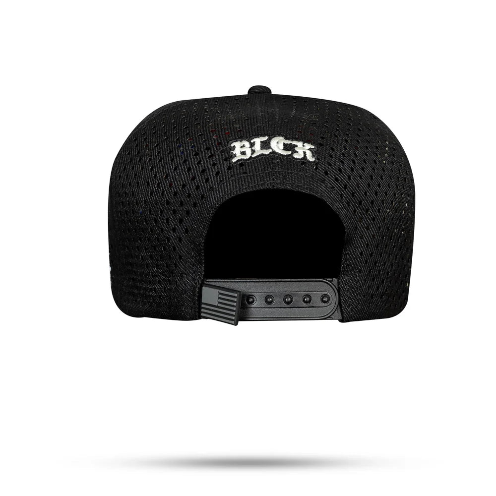 Boné Snapback Preto Trucker Laser Off White USA - imagem 2