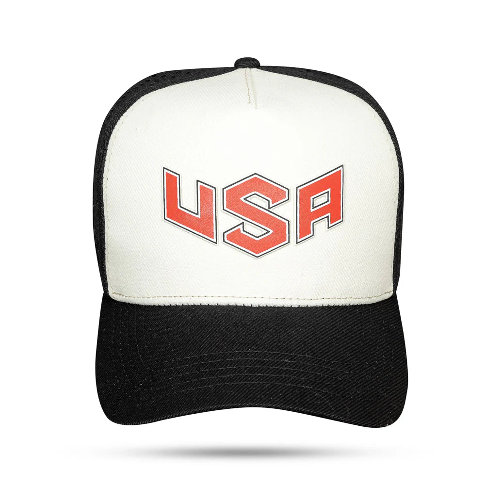 Boné Snapback Preto Trucker Laser Off White USA - imagem 3