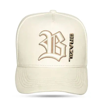 Boné Snapback Suede Off White Brazil Redentor - imagem 1