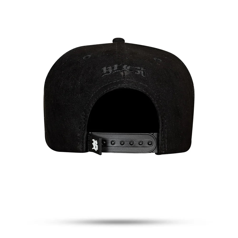 Boné Snapback Suede Preto USA Limited Metal Strass + CX EXC - imagem 3