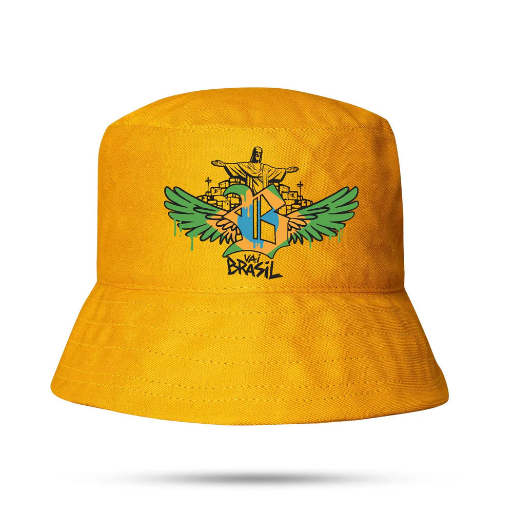 Bucket Hat Amarela Vai Brasil - imagem 1